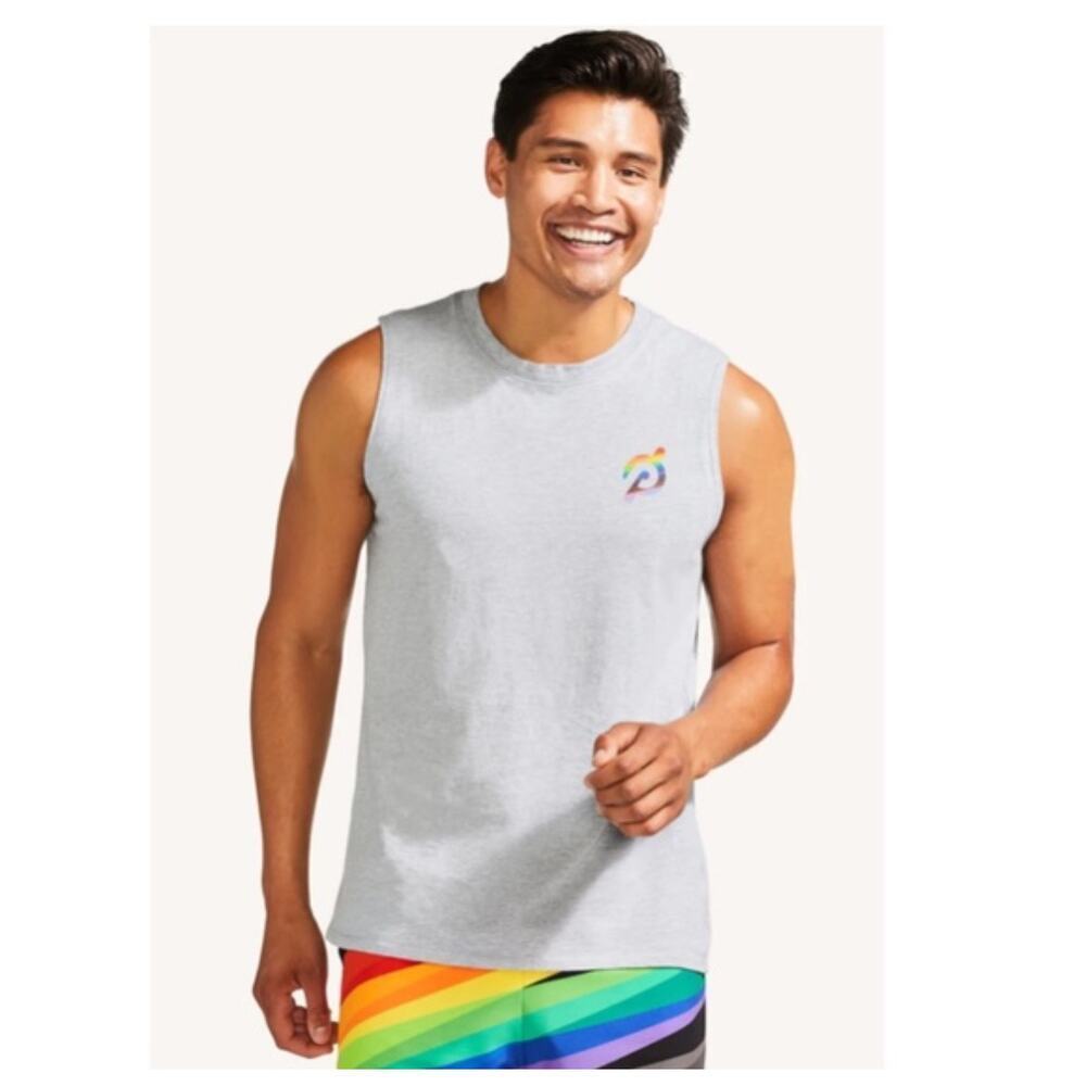 ☀️Peloton Lead With Love Sleeveless Graphic Tank  Gray Men's Size Medium NWOT